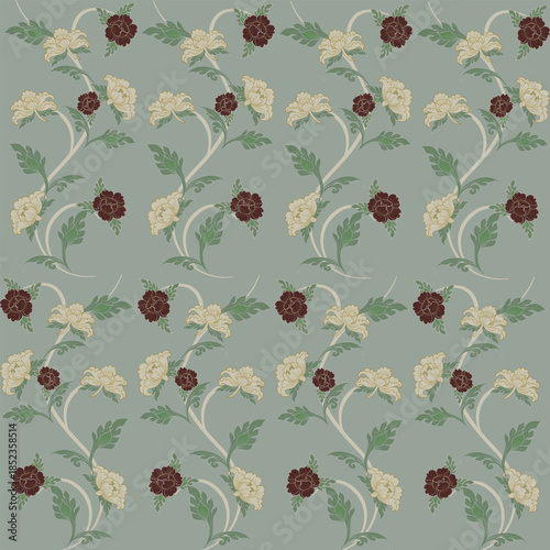 seamless floral pattern with beautiful style