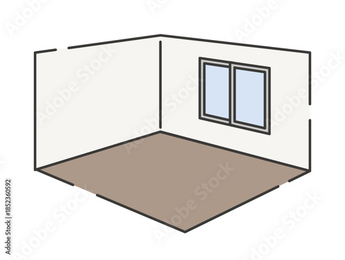 シンプルで清潔なフローリングの部屋