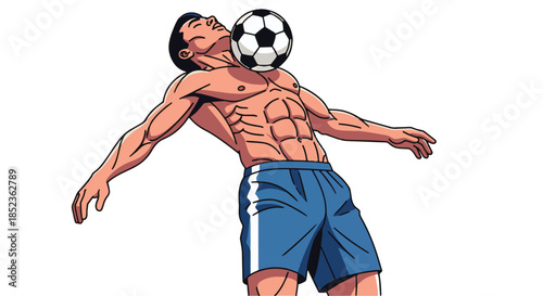 Athlete Head Soccer Ball Challenge