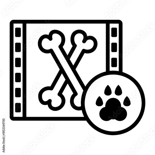 radiography Line Icon