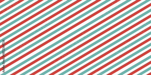 Blank airmail envelope frame, border with green and red striped line in christmas theme with 5000x2500 scale ratio for decoration, cutout, isolated.