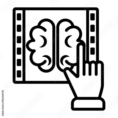 brain Line Icon