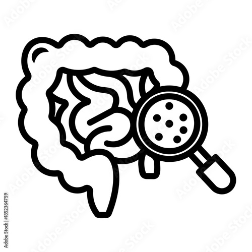 x ray scanner Line Icon