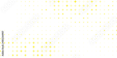 Gold falling down confetti background. Repeated golden dotted glitter pattern. Yellow, orange and golden dots wallpaper.