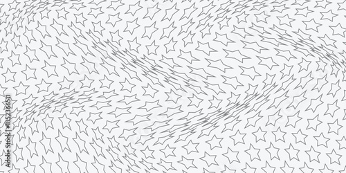 simple grey outline star wave pattern for banner poster background.