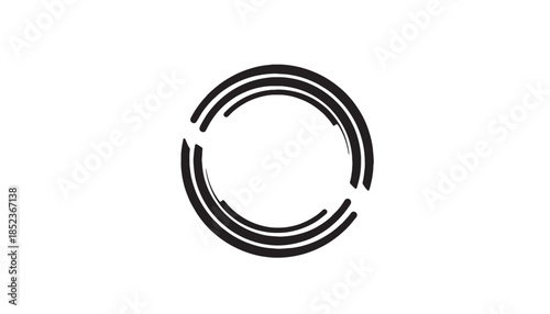 Abstract Circular Ring Emblem