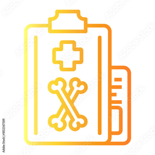 clipboard Line Gradient Icon