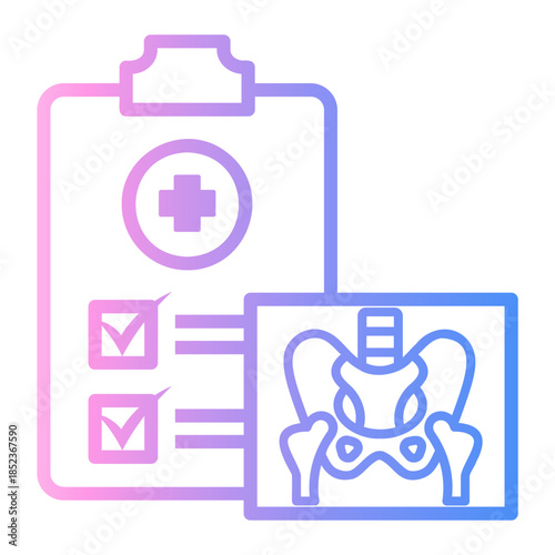 clipboard Line Gradient Icon