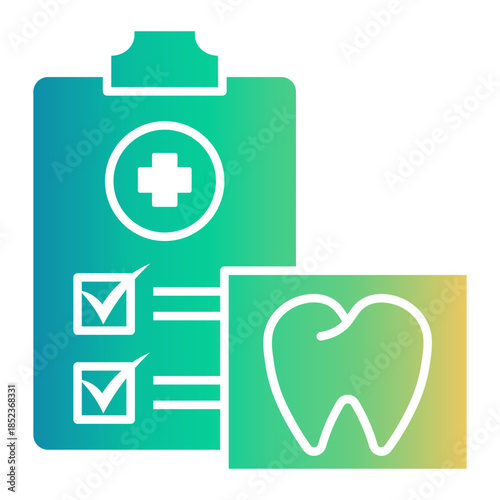dental checkup Gradient icon