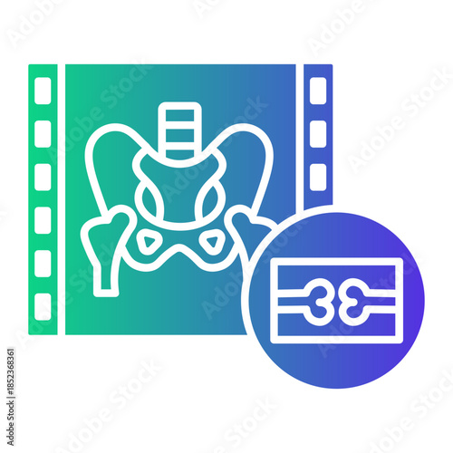 radiography Gradient icon