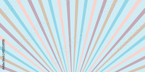 simple coloring sunrise line pattern art for banner poster background.