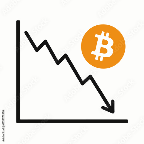 Bitcoin price chart falling
