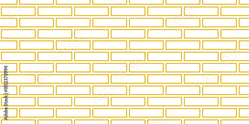 simple mustard outline brick wall pattern for banner poster background.