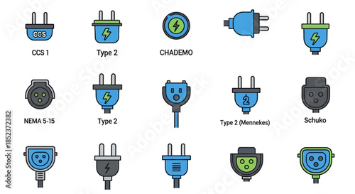 Electric Vehicle Charging Plugs - Types and Standards.