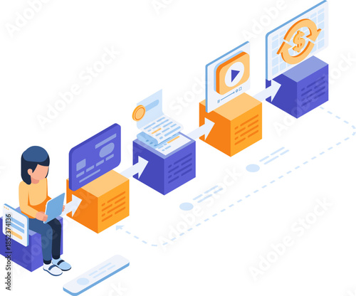 Isometric Subscription Recurring Payment Process