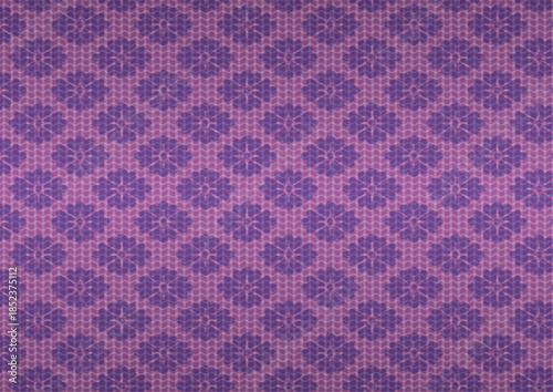 花菱を使ったちりめん生地風のイラスト