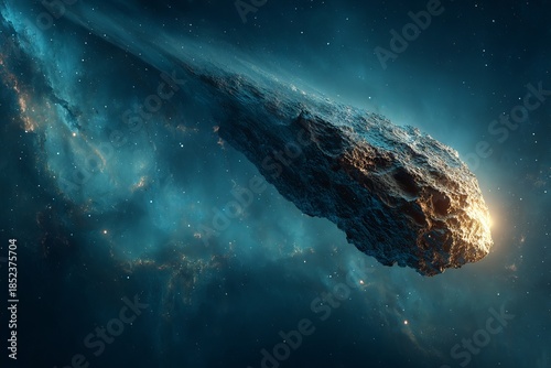 Cratered asteroid surface, highlighting space object analysis and planetary features, Cratered asteroid surface, highlighting space object analysis and planetary features.