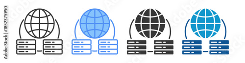 Cdn Icon Set Multiple Style Collection