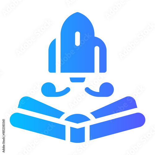 rocket gradient icon