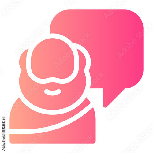 philosopher gradient icon
