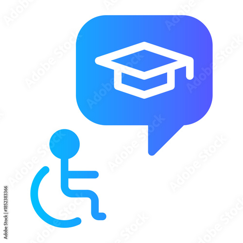 special education gradient icon