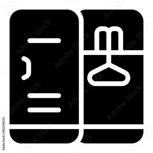 locker glyph icon