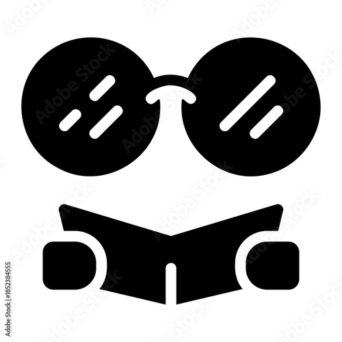 reading glyph icon