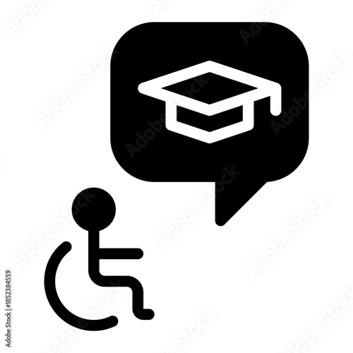 special education glyph icon
