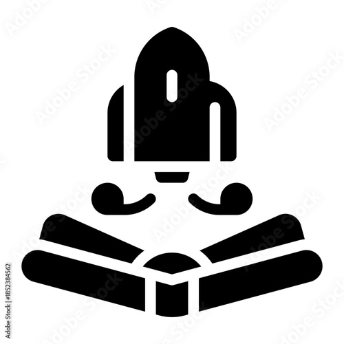 rocket glyph icon