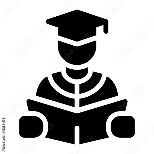 storytelling glyph icon