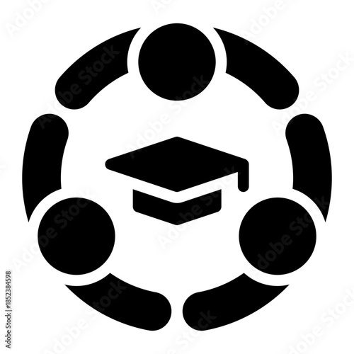 student union glyph icon