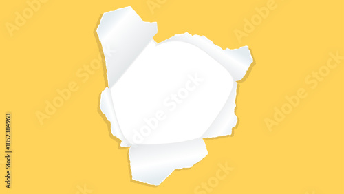 穴の空いた紙、背景フレーム、壁紙、画用紙、16:9サイズ