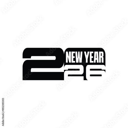 2026 new year design loogo vector