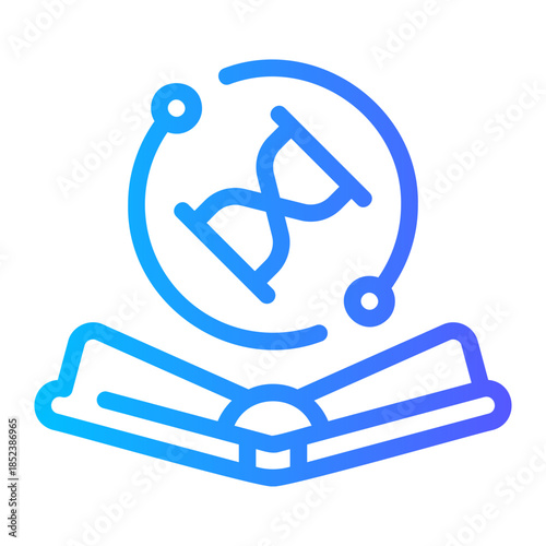 lifelong learning gradient icon