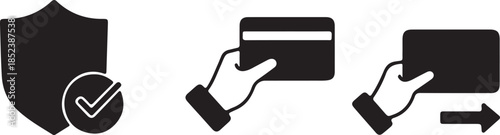 Financial Transaction Icons: Credit Card, Coins, and Security

E-commerce Payment Methods and Secure Banking Icon Set

Digital Finance Icons for Online Shopping and Payments