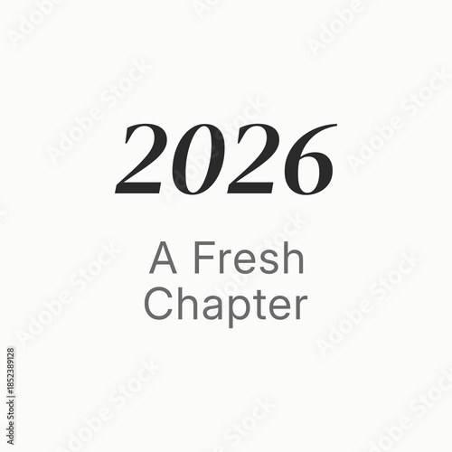 2026 new year typography poster design