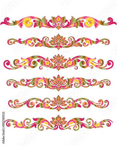 set of decorative elements for design