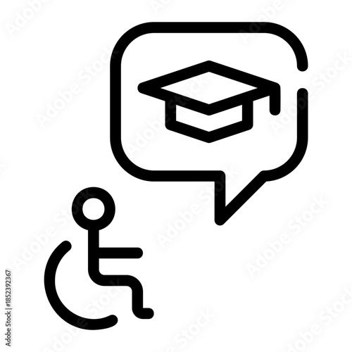 special education line icon