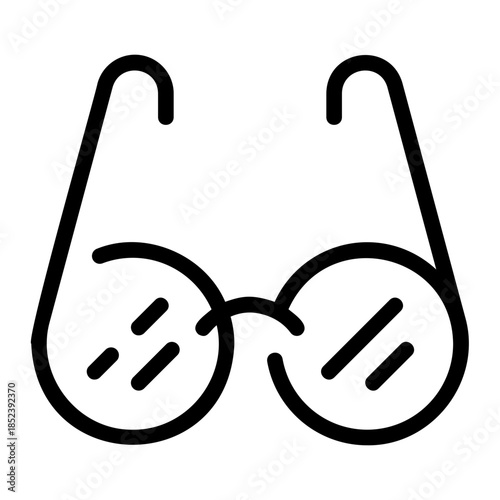 reading glasses line icon