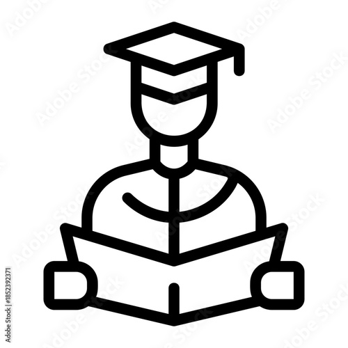 storytelling line icon