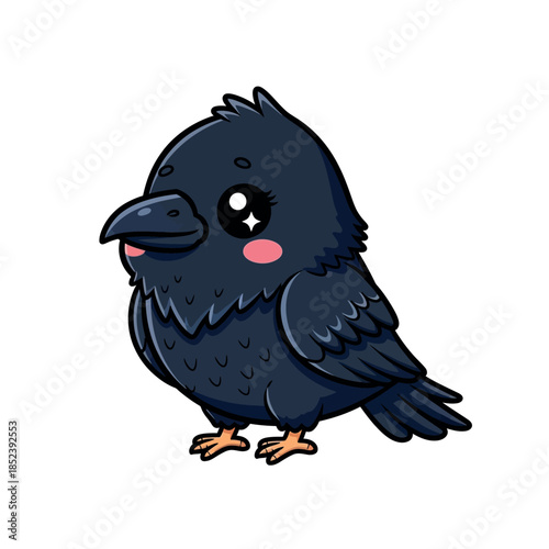 bird animal popular kawaii illustration raven fifth design
