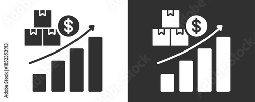 Sales Icon Set Vector Collection Isolated In Black And White