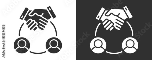 Crm Icon Set Vector Collection Isolated In Black And White