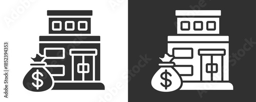 Store Icon Set Vector Collection Isolated In Black And White