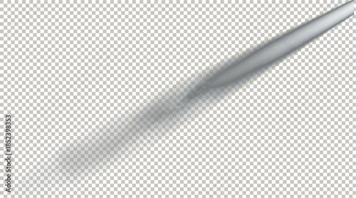 Transparent PNG of a Diagonal Smoke or Dust Trail Effect with Soft Haze.