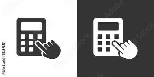 Security Code Input icon. Solid glyph series icon