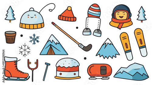Winter activities and items