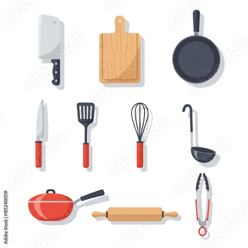 Kitchen Utensils and Cooking Tools Set.