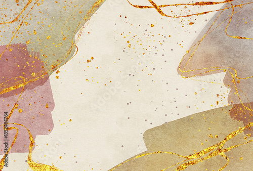 背景素材_水彩テクスチャ_茶色