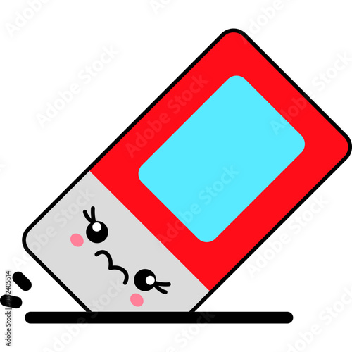 Cute Cartoon Eraser Illustration